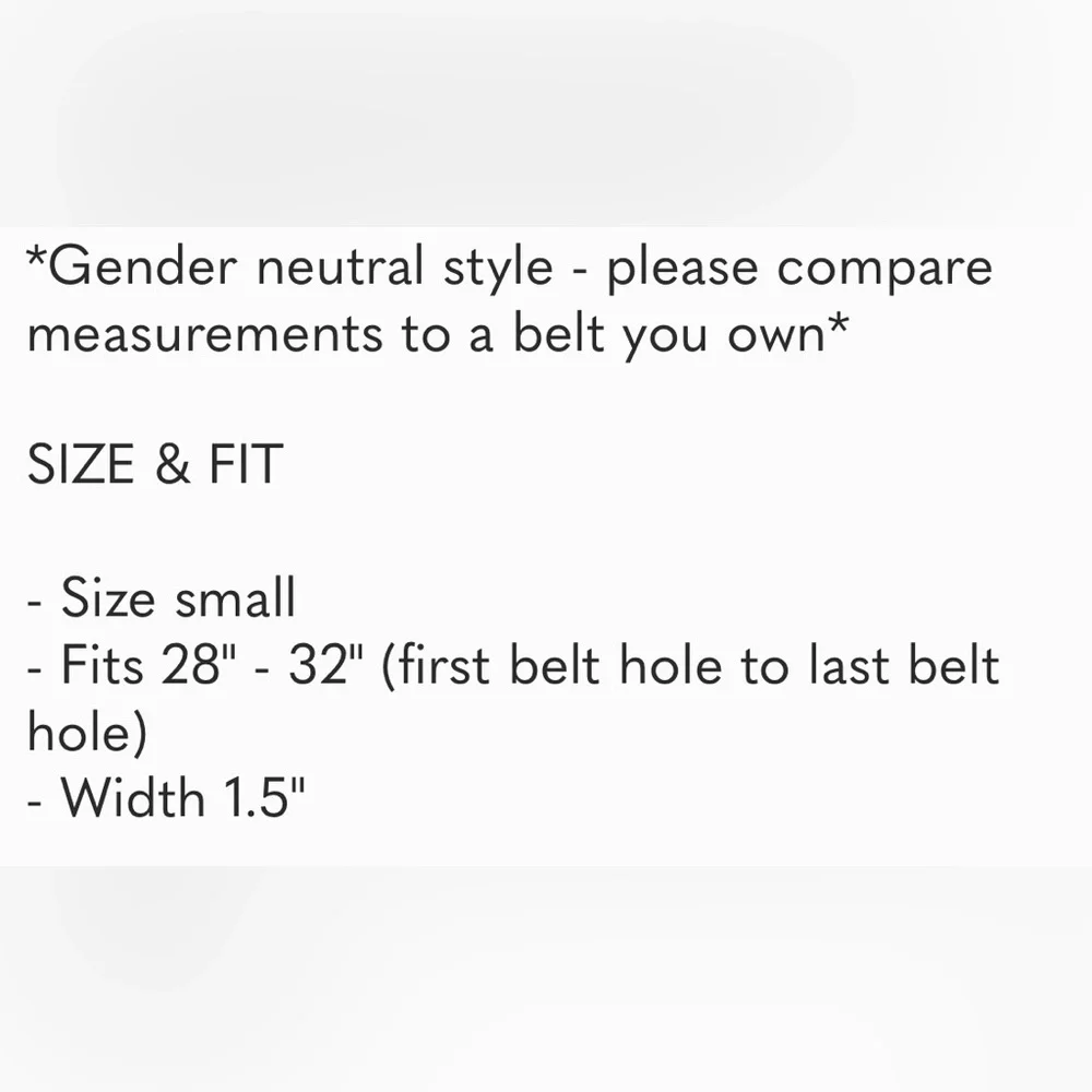 NEW Everlane Leather Belt Women Medium Black Gold Hardware